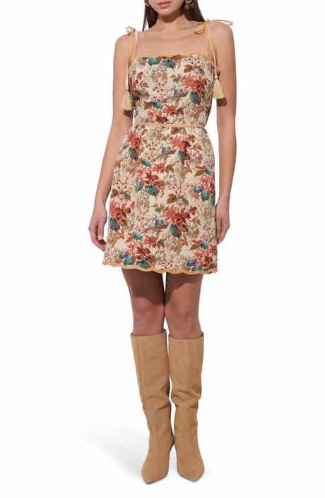 Adelyn Rae Cindy Floral Tapestry Minidress