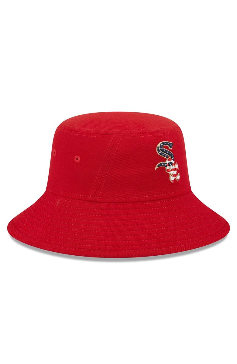 New Era Men's New Era Red Chicago White Sox 2023 Fourth of July Bucket Hat, Alternate, color, Red