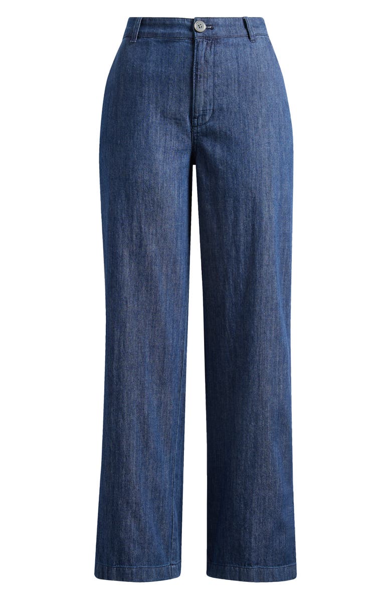 Madewell Zoe Relaxed Straight Leg Jeans, Main, color, Light Rinse