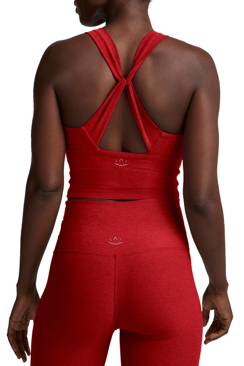 Twist Through Crop Tank, Alternate, color, HOLLY RED HEATHER