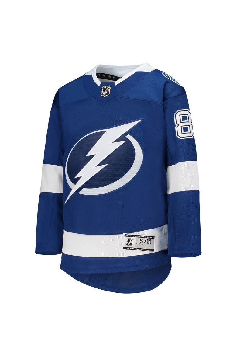 Youth Nikita Kucherov Blue Tampa Bay Lightning Home Premier Player Jersey, Alternate, color, Blue