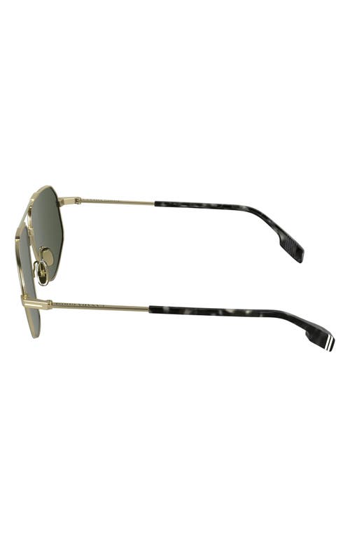 Canada Goose 61mm Polarized Aviator Sunglasses In Matte Gold