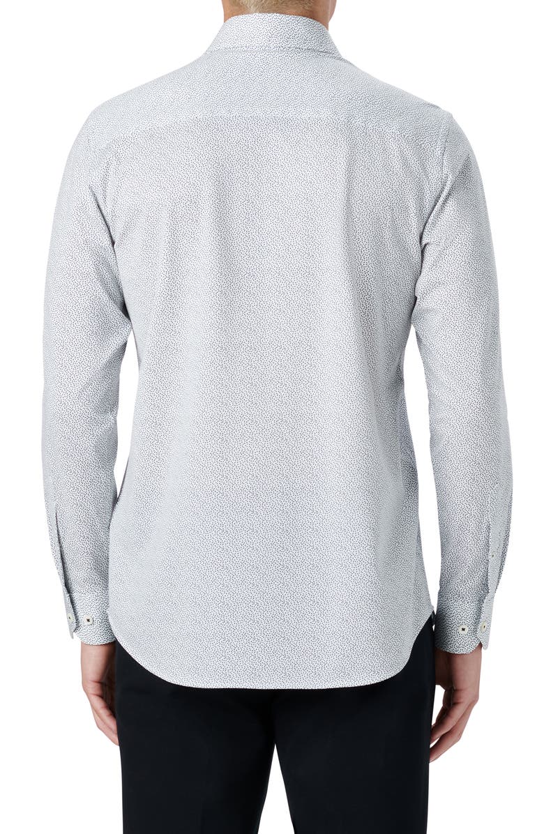 Bugatchi OoohCotton<sup>®</sup> Abstract Print Button-Up Shirt, Alternate, color, 