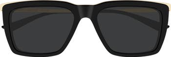 Saint Laurent SL 765 56mm Square Sunglasses | Nordstrom