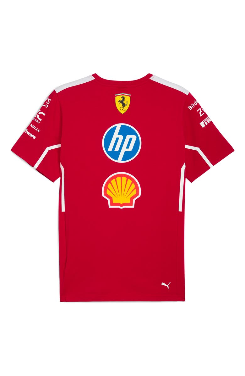 PUMA Scuderia Ferrari Team Cotton Graphic T-Shirt, Alternate, color, Dark Cherry