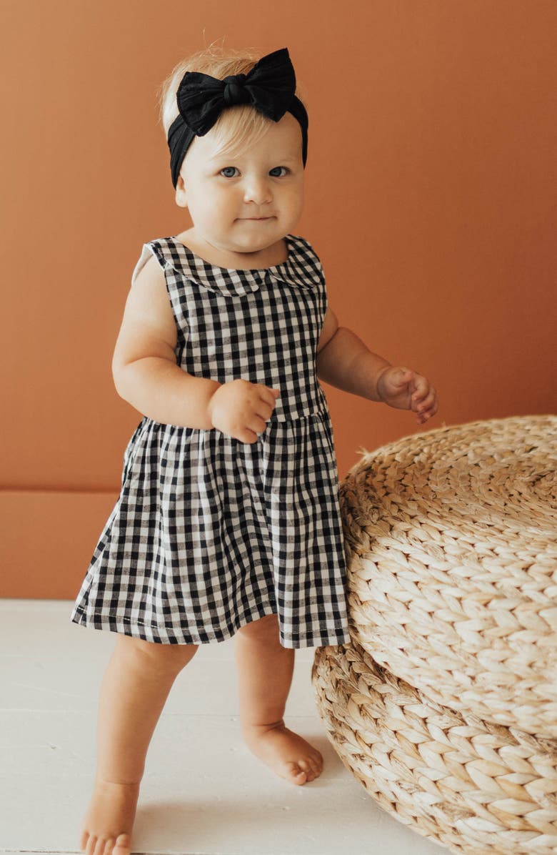 Baby Bling Knotted Bow Headband, Alternate, color, Black