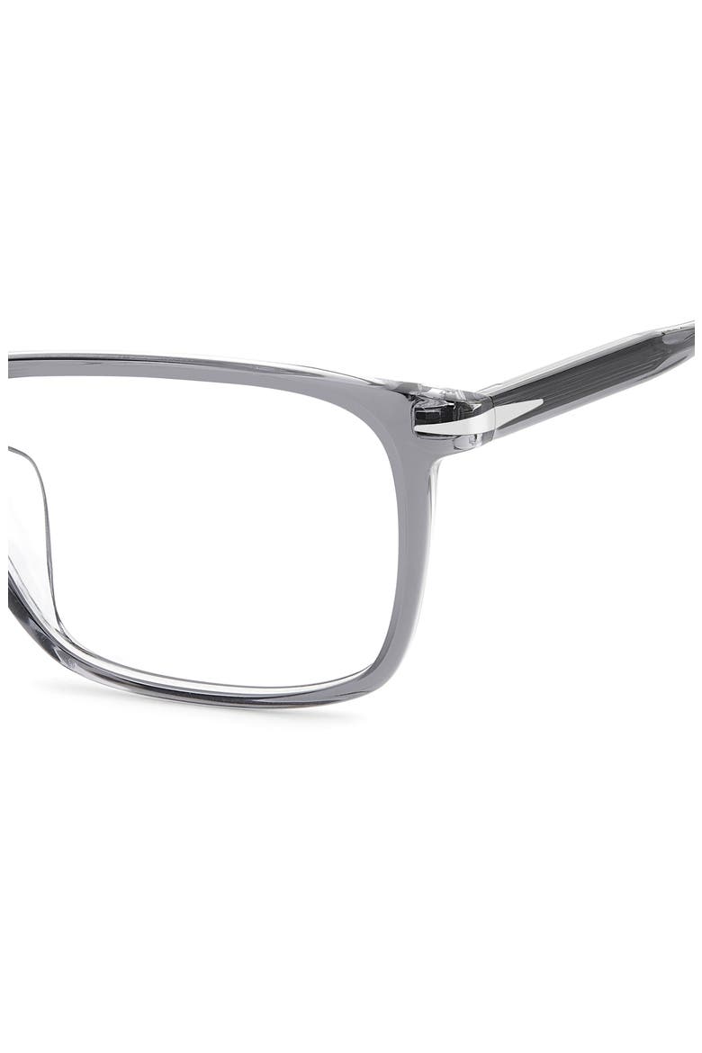 57mm Rectangular Optical Glasses, Alternate, color, GREY CRYSTAL