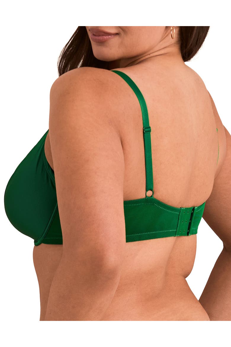Libi Unlined Demi Bra, Alternate, color, Dark green