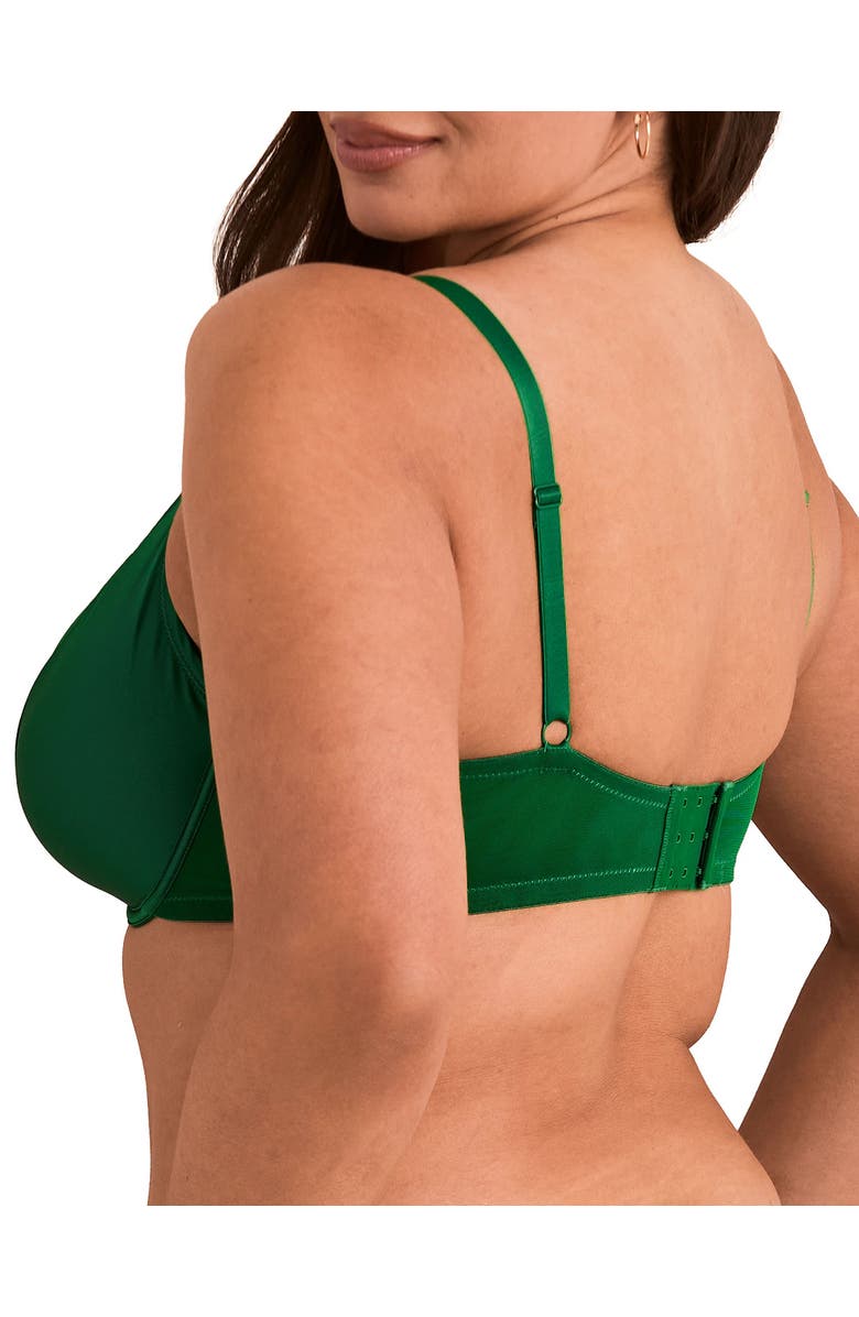 Adore Me Libi Unlined Demi Bra, Alternate, color, Dark Green