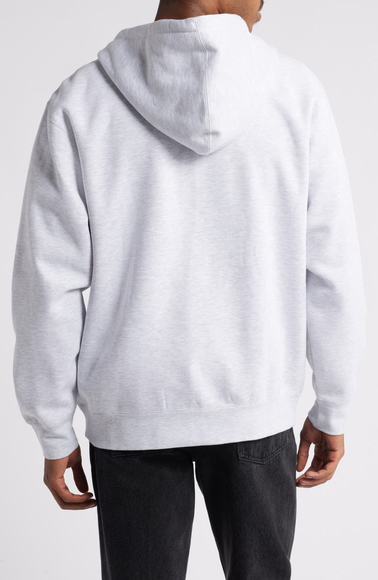 Obey Established Works Bold Zip Hoodie, Alternate, color, Ash Grey