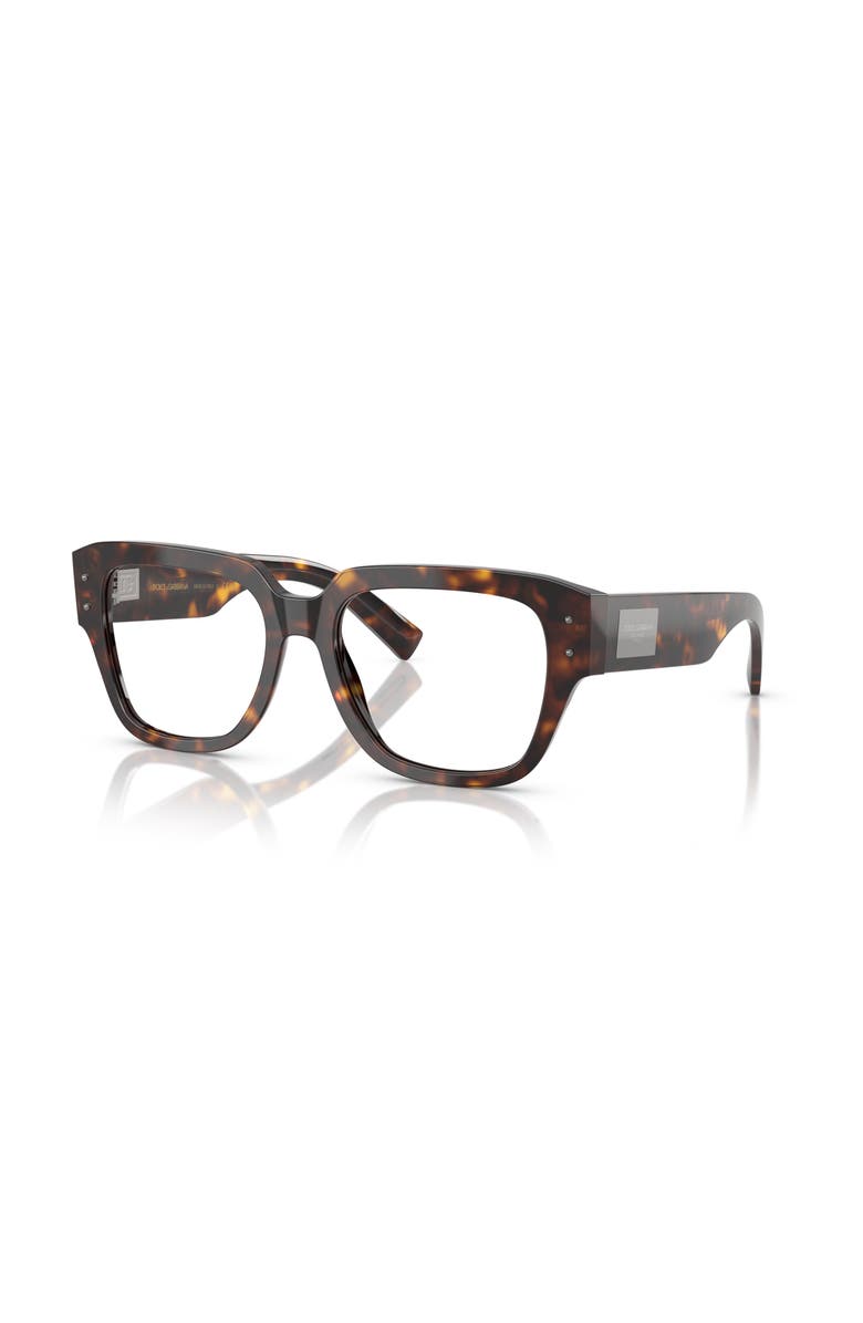Dolce&Gabbana 54mm Square optical glasses, Main, color, Tortoise