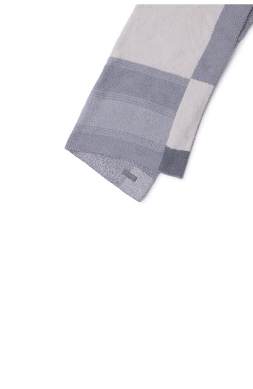 Barefoot Dreams Cozychic® Costa Colorblock Stroller Blanket In Gray