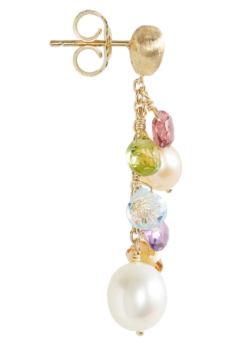 Paradise Drop Earrings, Alternate, color, YELLOW GOLD