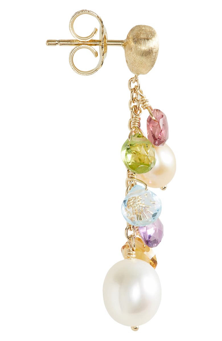 Marco Bicego Paradise Drop Earrings, Alternate, color, Yellow Gold