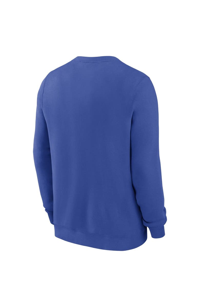 Nike Men's Nike Royal Duke Blue Devils Legacy Classic Tackle Twill Embroidered Arch Over Logo Pullover Sweatshirt, Alternate, color, 