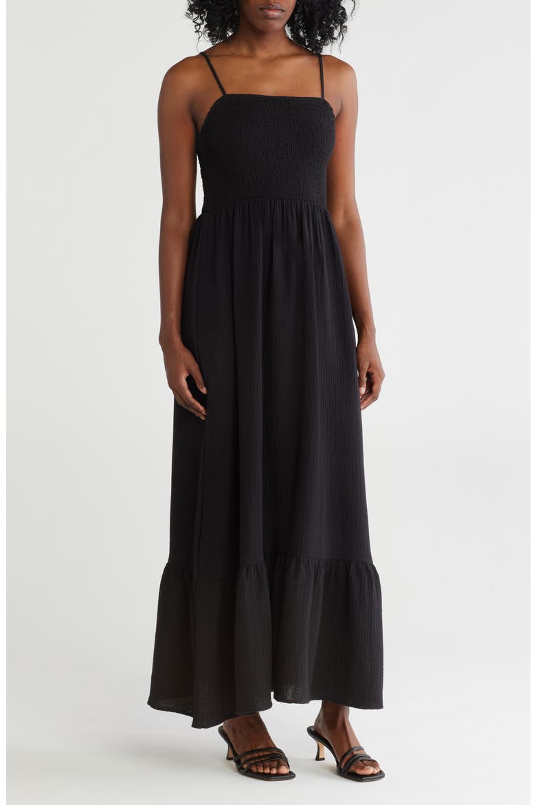 Madison Maxi Dress, Main, color, BLACK