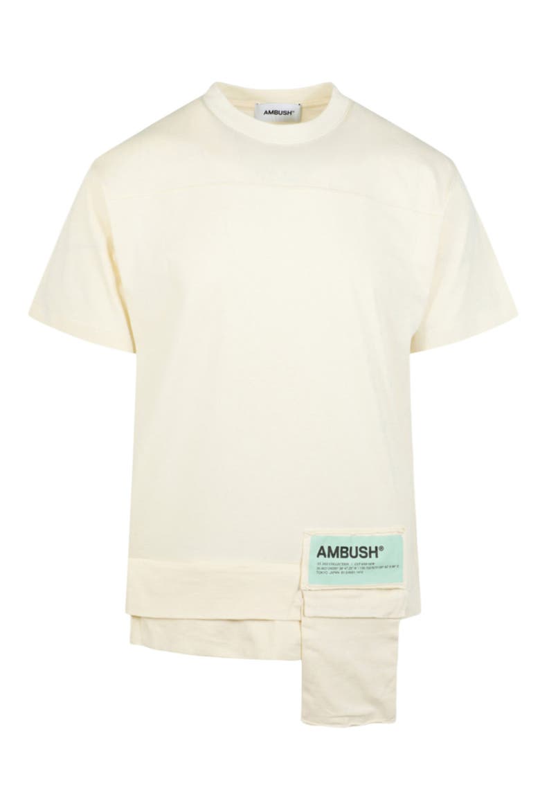 Waist Pocket Cotton T-Shirt, Main, color, IVORY