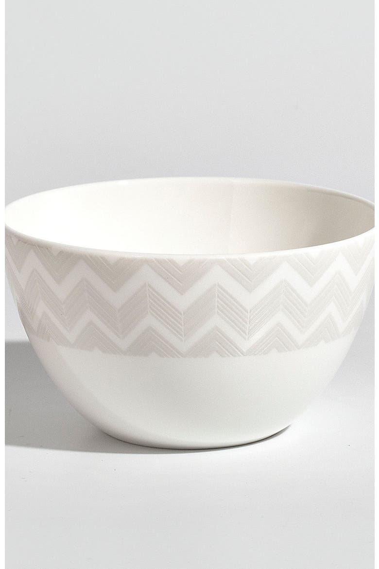 Rice Bowl 6 Pcs. Set, Alternate, color, White