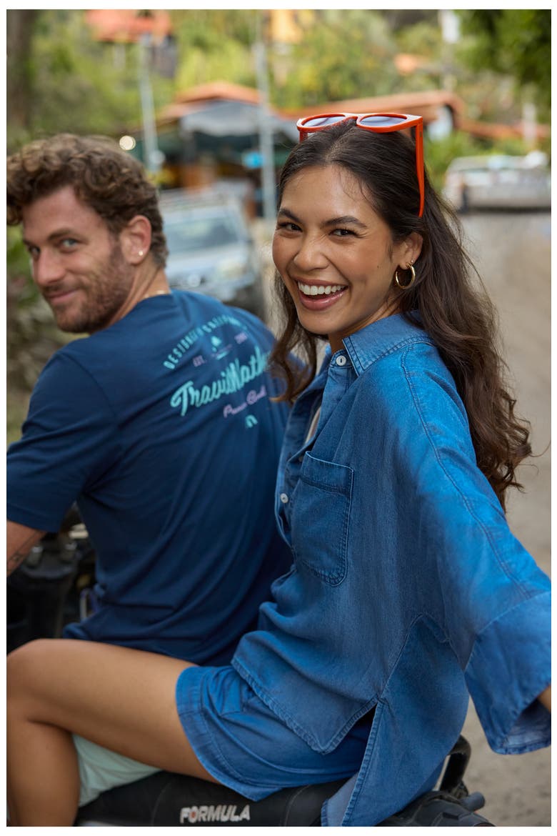 Old Havana Chambray Shorts, Alternate, color, COPEN BLUE