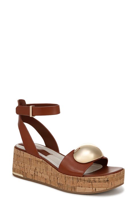 Taysha Ankle Strap Platform Wedge Sandal (Women)