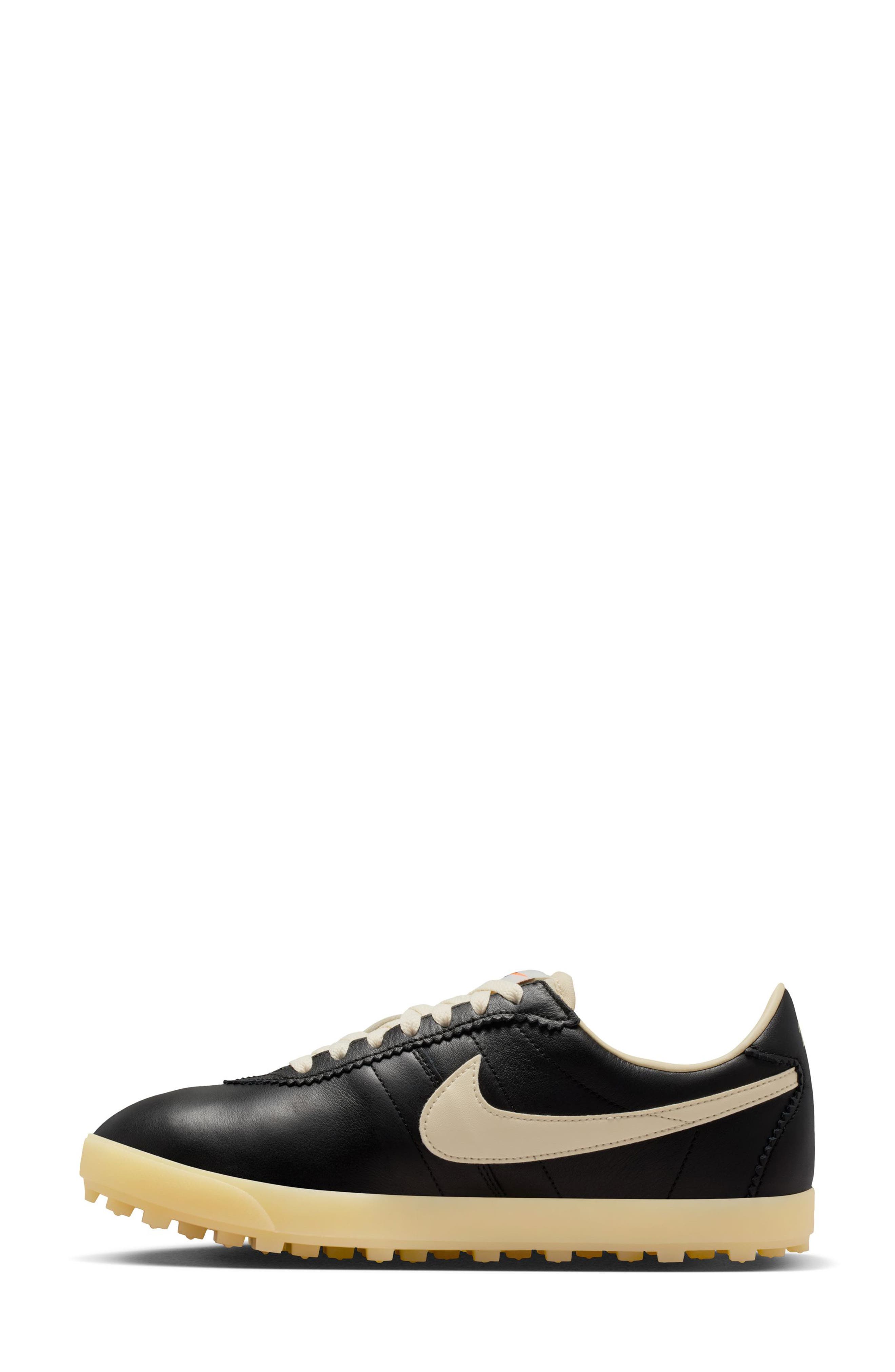 Astrograbber Leather Football Sneaker, Alternate, color, BLACK/ MUSLIN/ SAIL