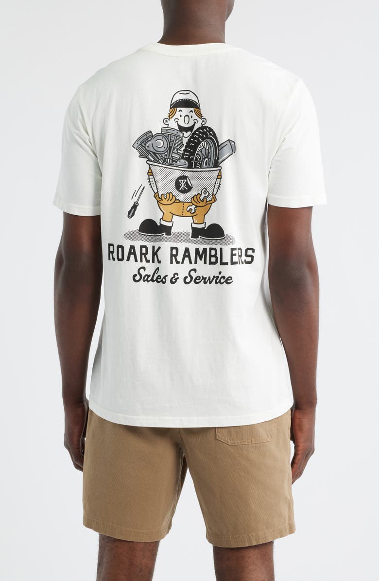 Roark Ramblers Pocket Graphic T-Shirt, Alternate, color, Off White