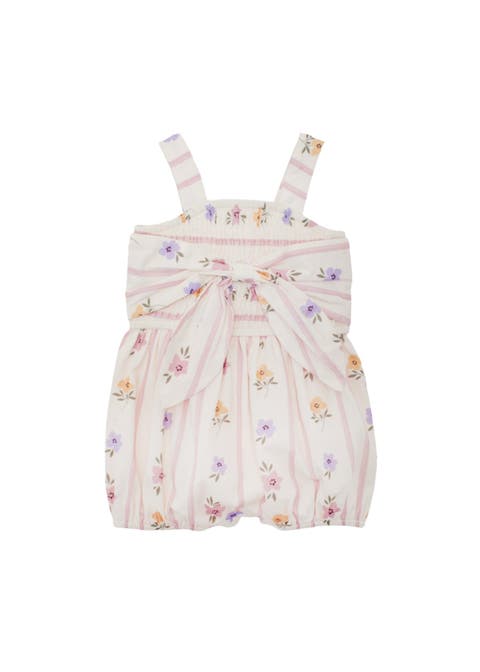 Purple Bouquet Tank Romper