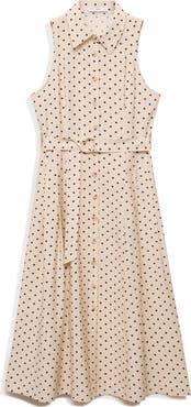 MANGO Polka Dot Shirtdress