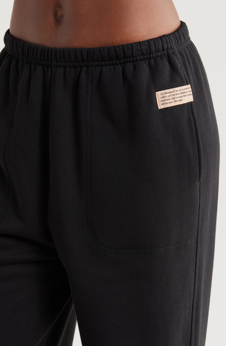 Lunya Silksweats<sup>™</sup> Reversible Pajama Joggers, Alternate, color, Immersed Black