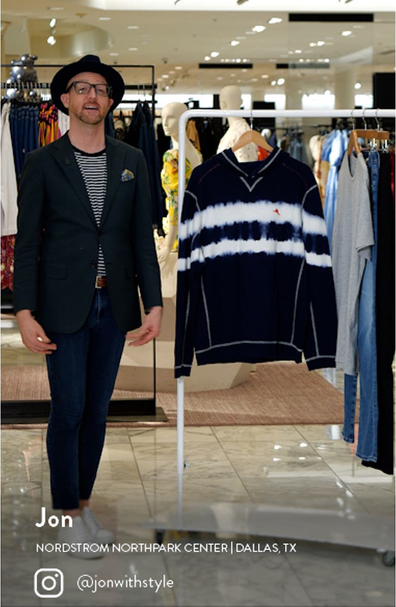 Tobago Bay Waves Cotton Blend Hoodie, sales video thumbnail