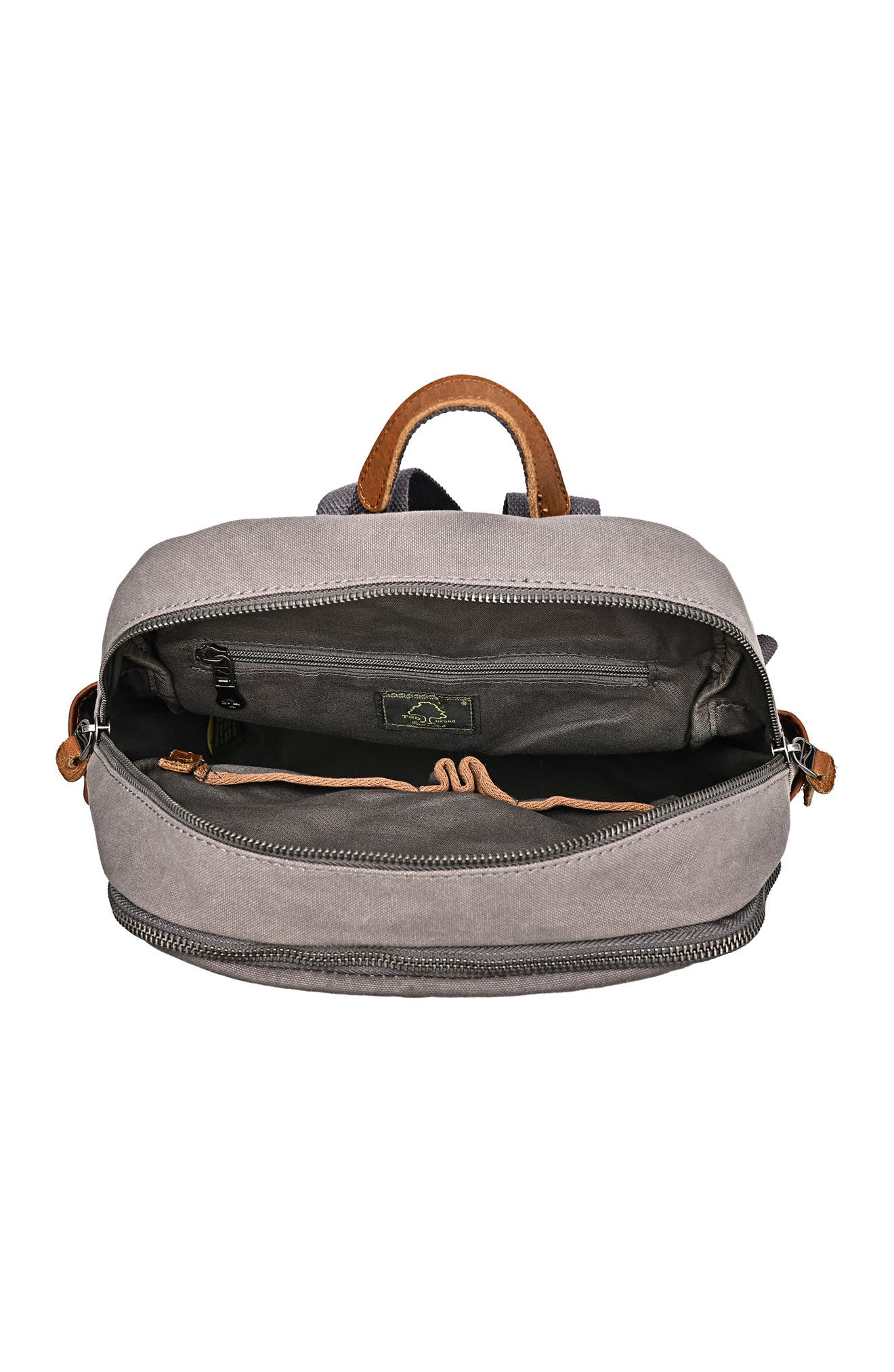 Magnolia Hill Canvas Backpack, Alternate, color, GREY
