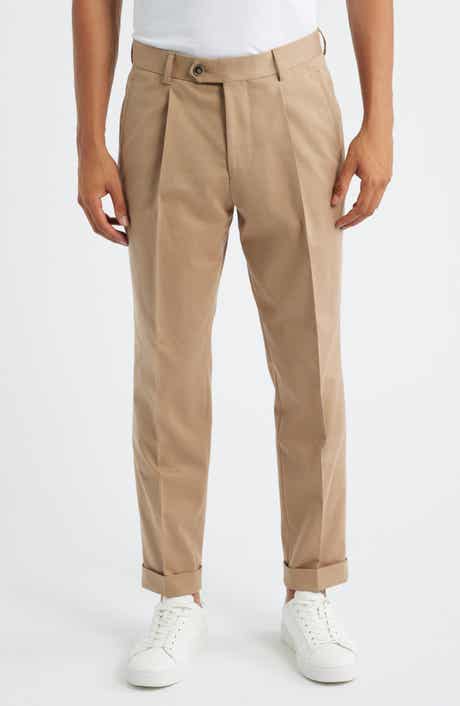 BOSS Peet Pleated Virgin Wool Dress Pants