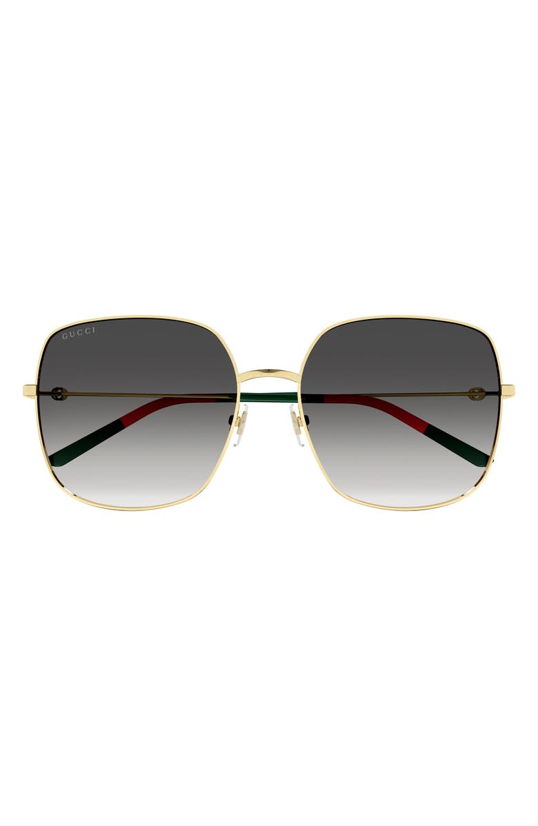 Gucci 59mm Square Sunglasses, Main, color, 