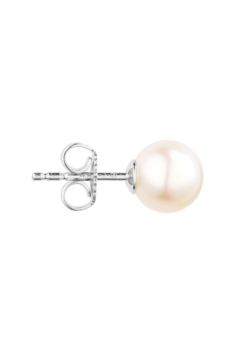 Akoya Pearl Stud Earrings, Alternate, color, 18K WHITE GOLD