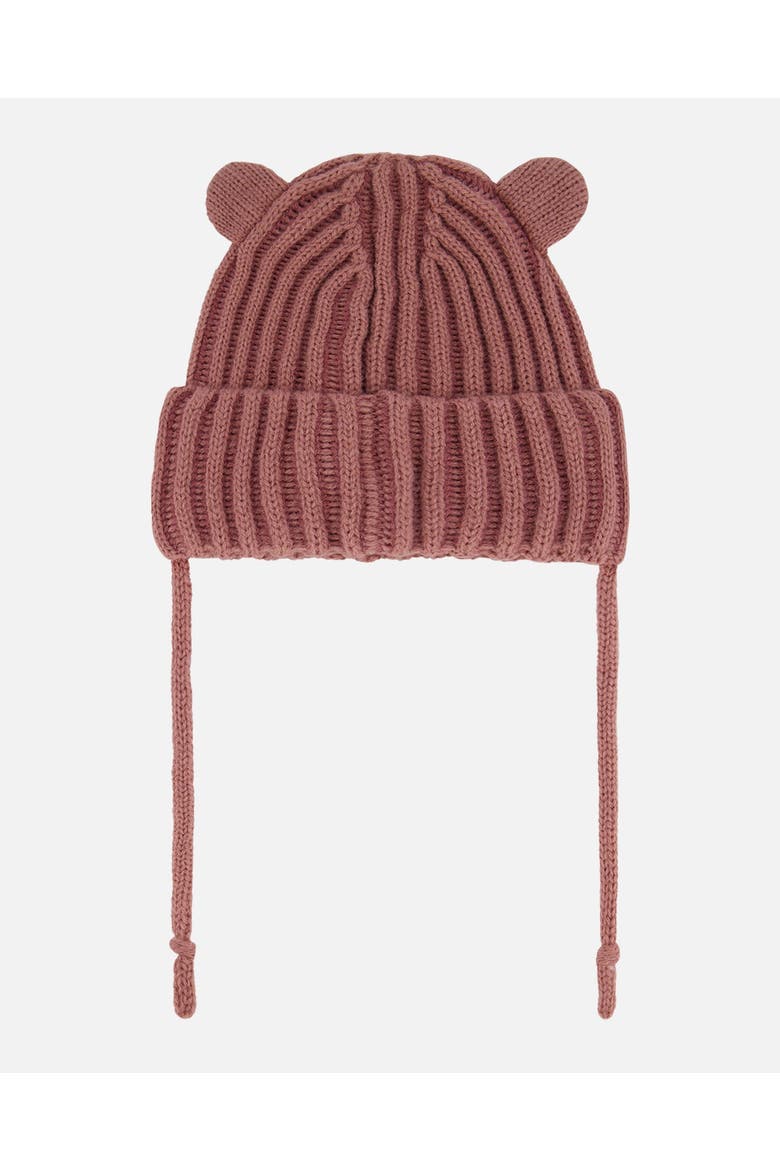 Baby Girl's Baby Knit Hat With Ears Ancient Rose, Alternate, color, Ancient Rose