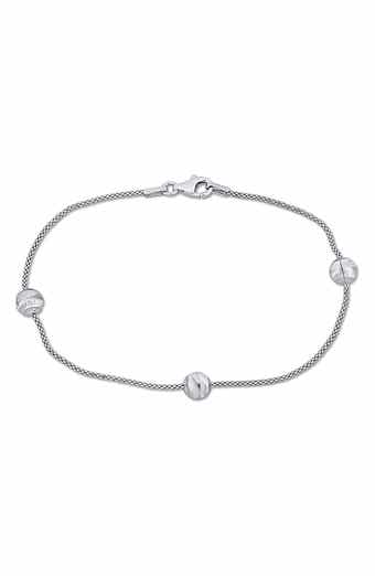 6mm Ball Station Chain Bracelet