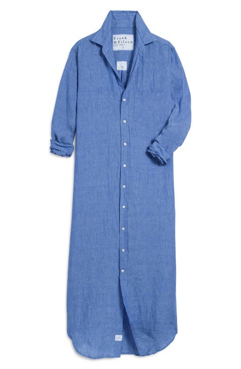 Dabime Long Sleeve Shirtdress