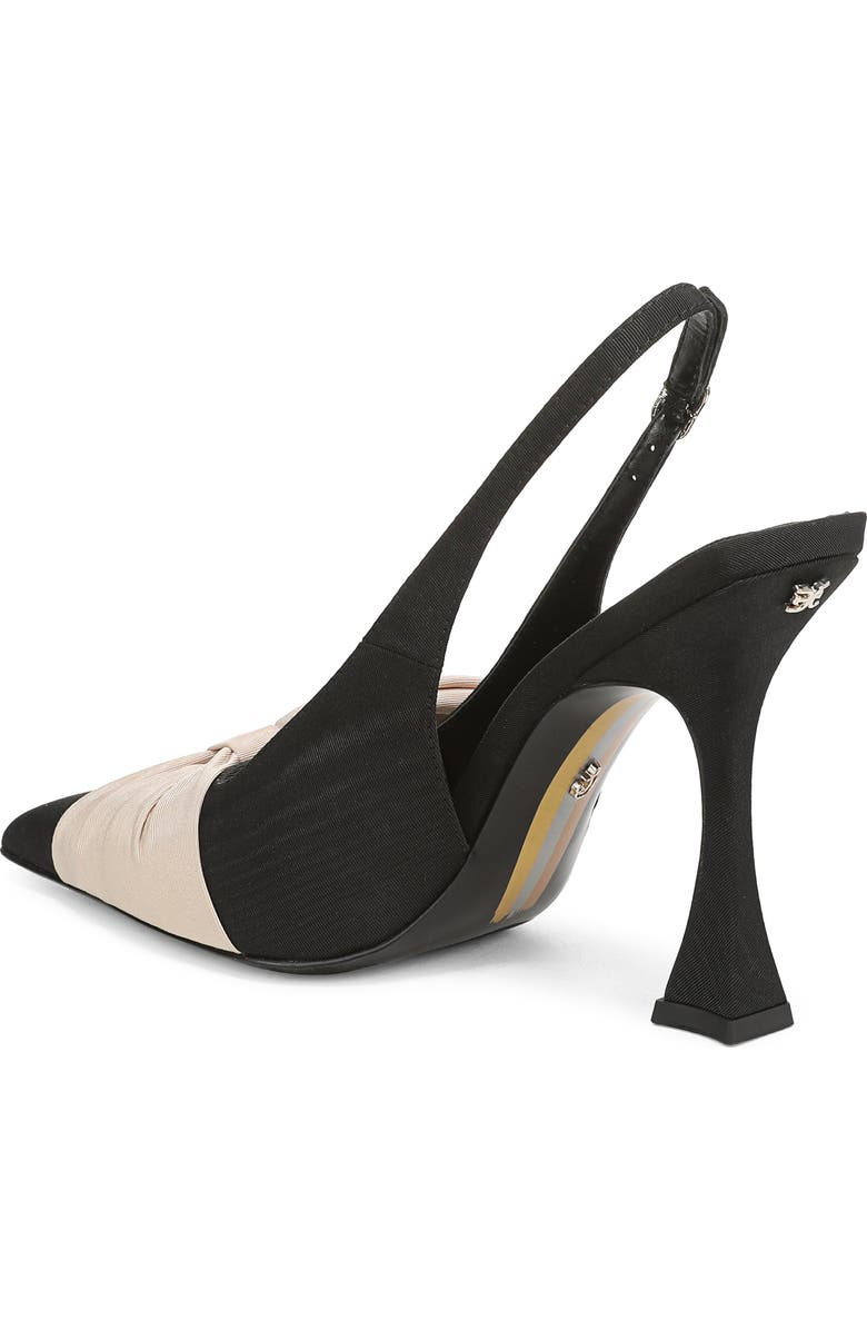 Sam Edelman Onia Pointed Toe Slingback Pump, Alternate, color, Black/Sand