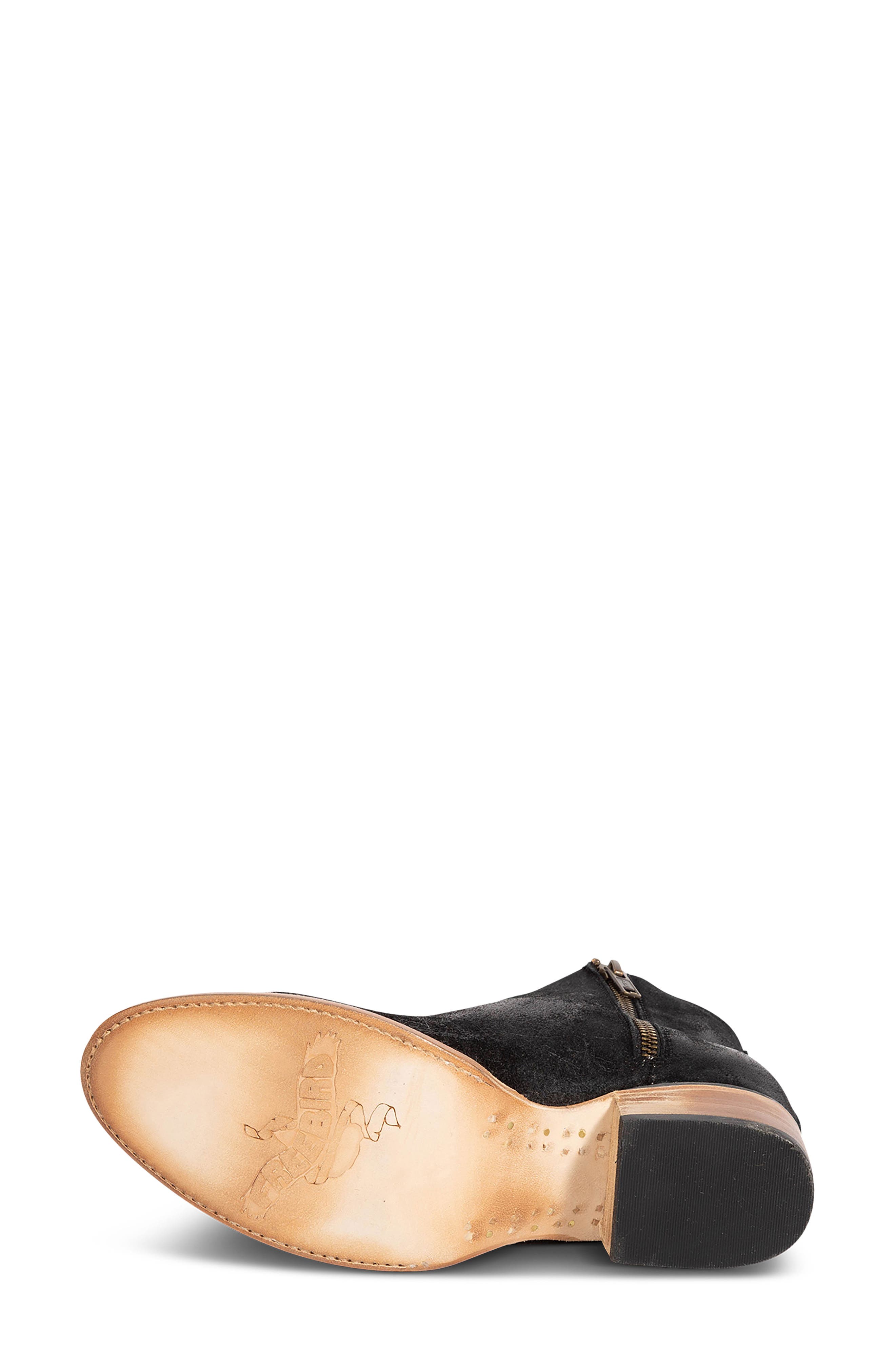 Hippy Bootie, Alternate, color, BLACK SUEDE