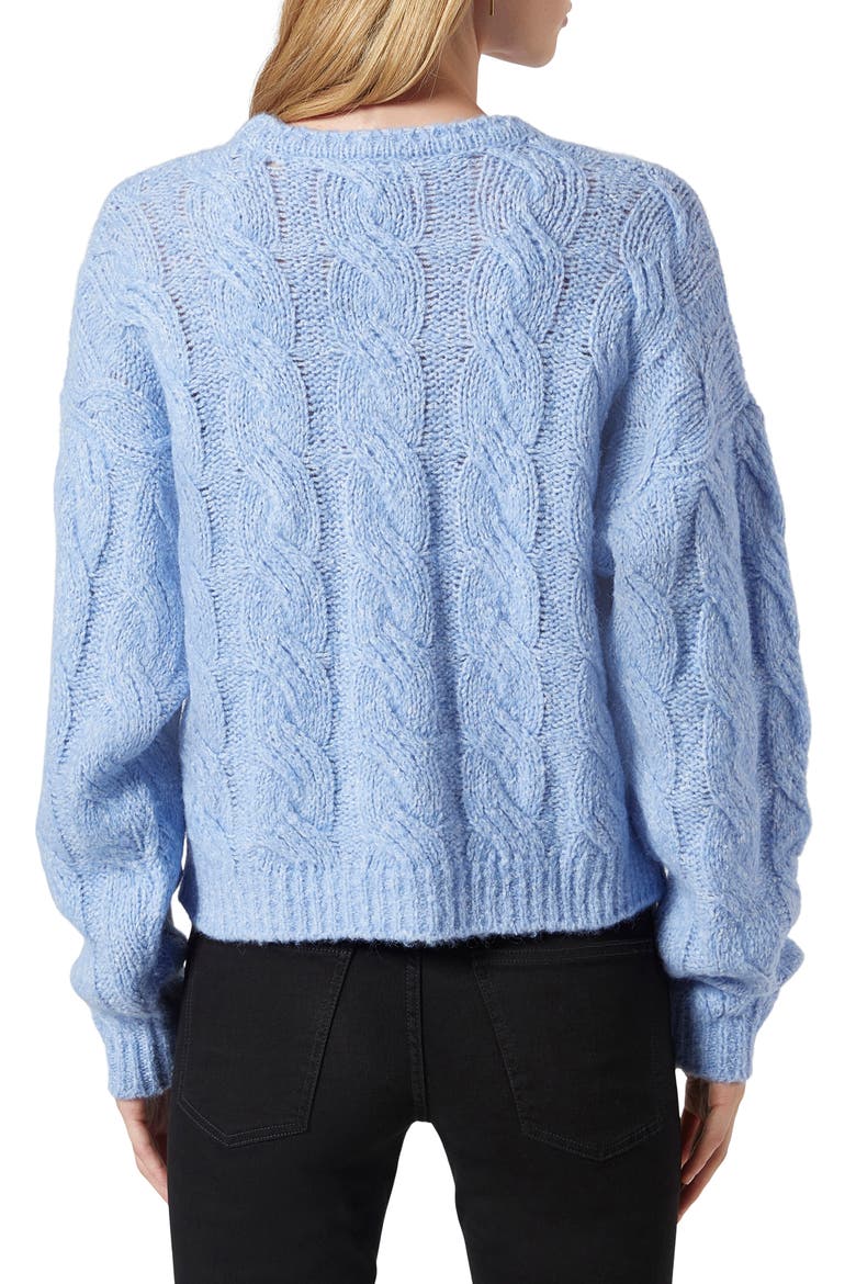 Hyannis Cable Sweater, Alternate, color, POWDER BLUE