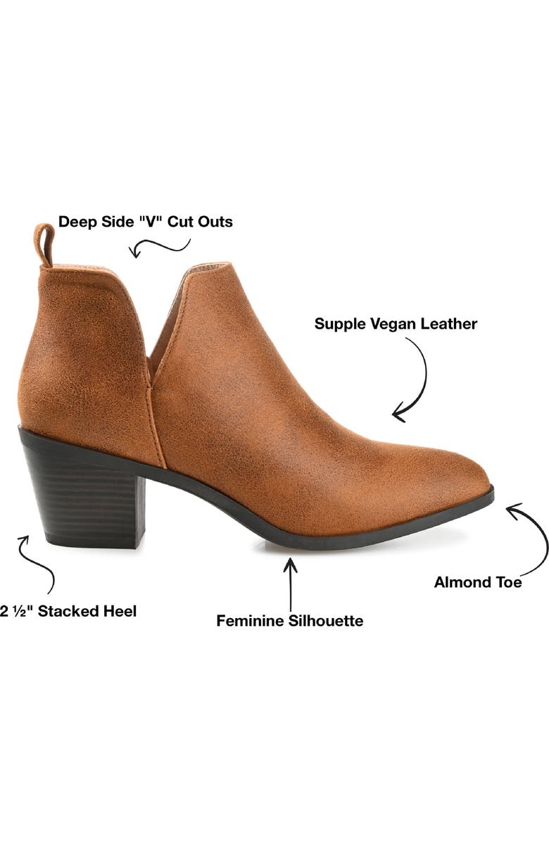 Journee Collection JOURNEE Lola Patterned Ankle Bootie, Alternate, color, Brown