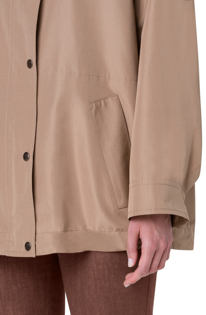 Akris Water Repellent Silk Taffeta Jacket, Alternate, color,