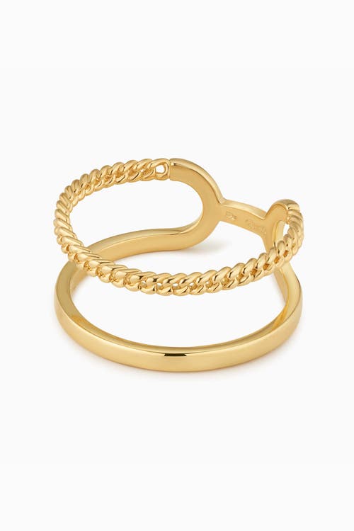 Oradina 14k Yellow Gold Twin Set Ring In Yellow Gold