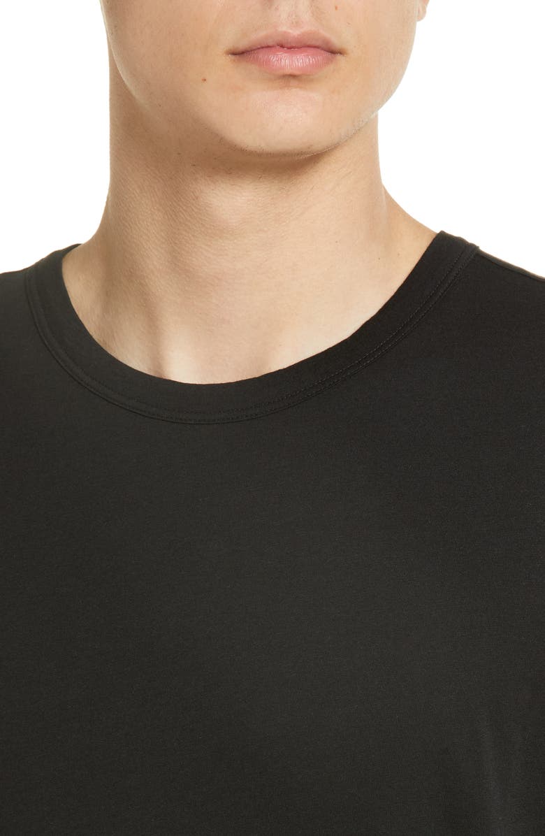 7 For All Mankind Men's Feather Weight Crewneck T-Shirt, Alternate, color, Black