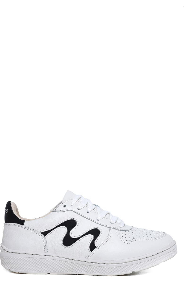 Sandro Moscoloni Leblon Low Top Leather Sneaker, Alternate, color, Whiteblack