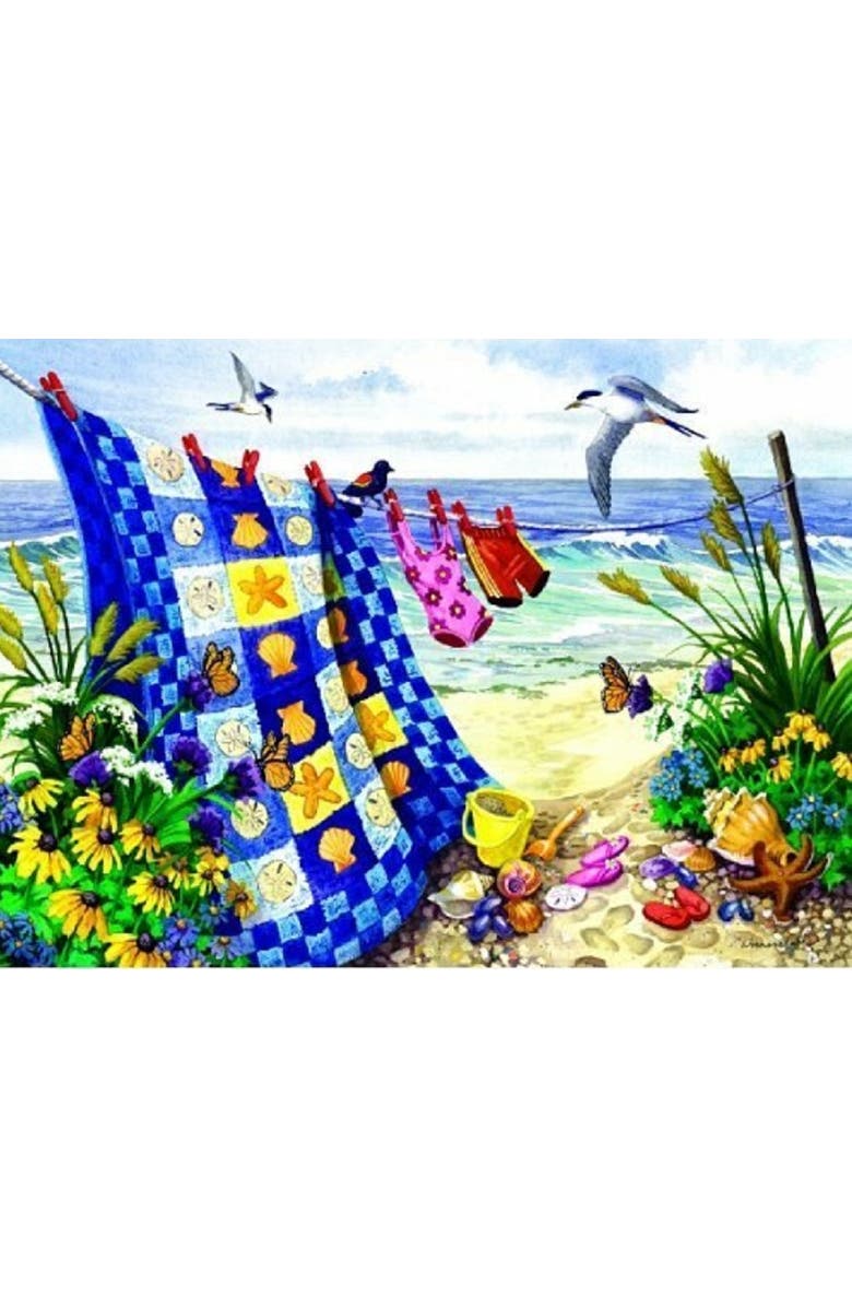 Sunsout Seaside Summer a 500 piece Jigsaw Puzzle for Adults Large Pieces, Main, color, Multicolor