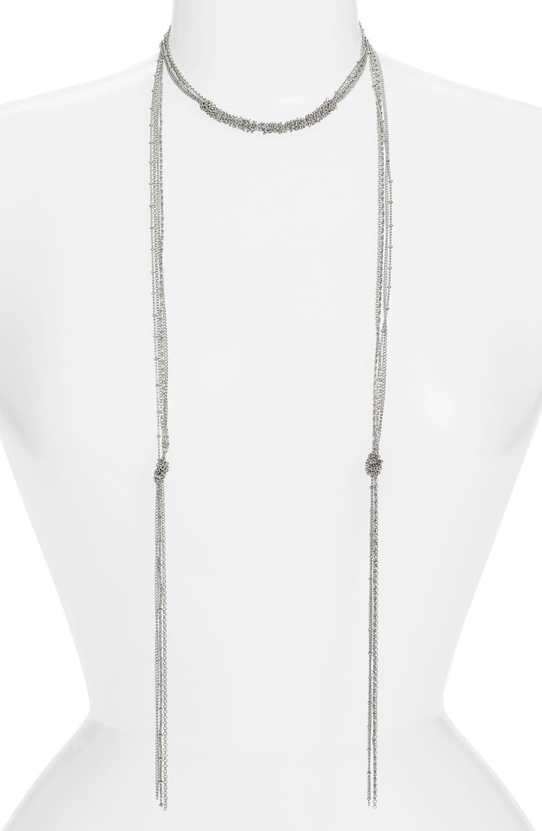 Nordstrom Long Multistrand Lariat Necklace, Main, color,