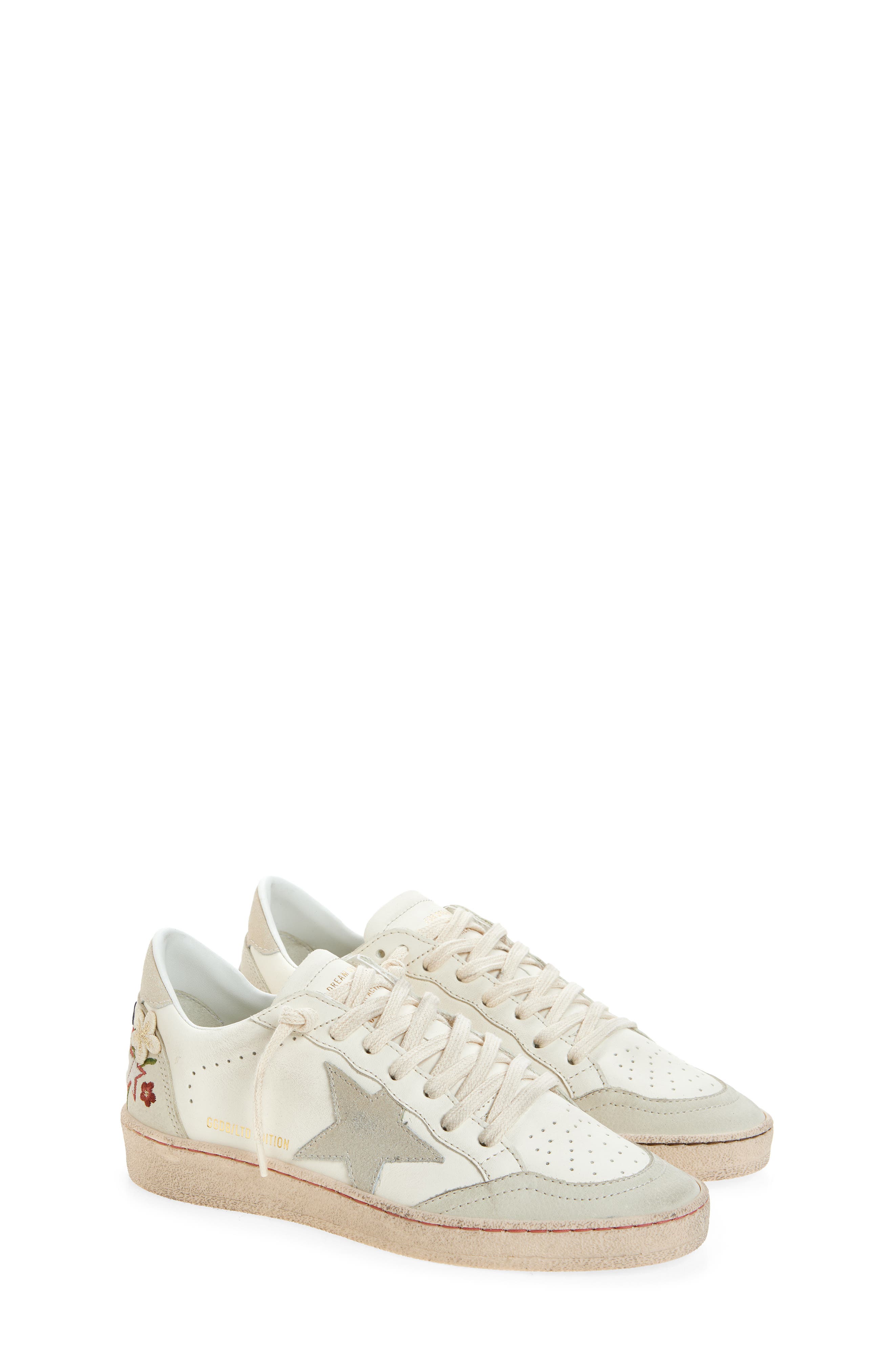 Golden Goose Ball Star Sneaker, Main, color, Buttercream/ White/ Platinum