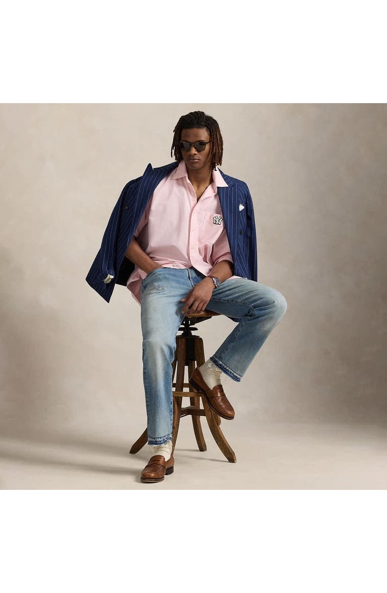 Polo Ralph Lauren Light Pink Yankees  Big Shirt, Alternate, color, 