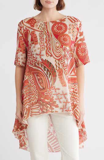 PATRIZIA LUCA High-Low Paisley Tunic